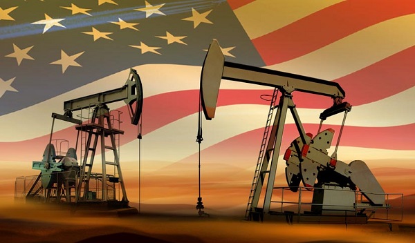 Americká těžba ropy - viz. ilustrační