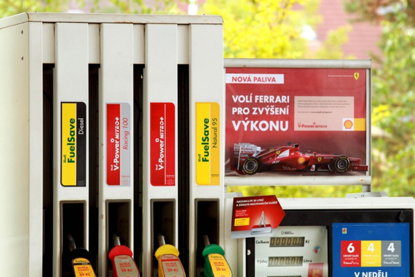 Shell V-Power stojany