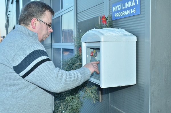 Mycí centrum - volba programu