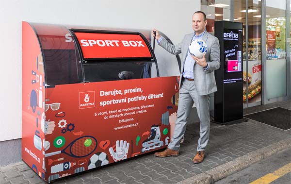 Zouvala a sběrný box