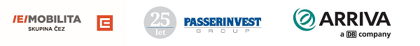 logo ČEZ, PASSERINVEST, ARIVA