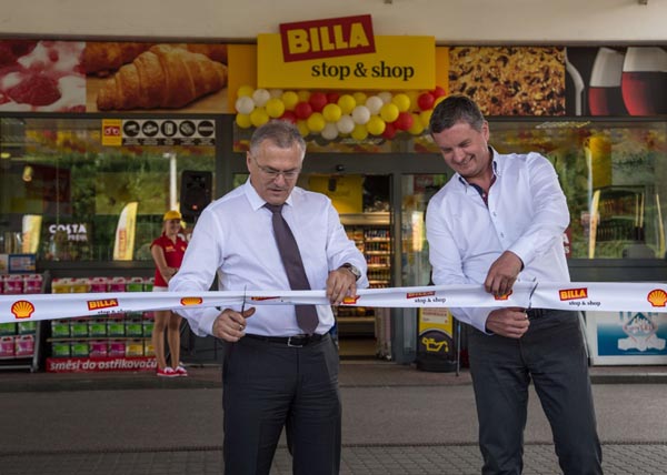 Billa a Shell prodejna